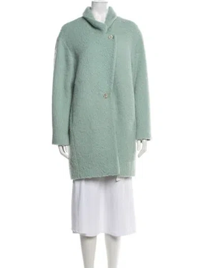 Pre-owned Rebecca Taylor Wool Coat In Green