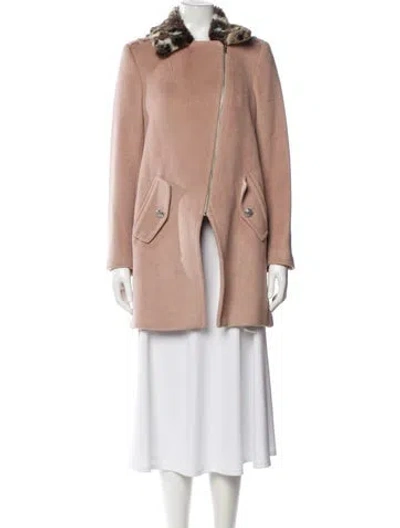 Pre-owned Rebecca Taylor Wool Coat In Neutral