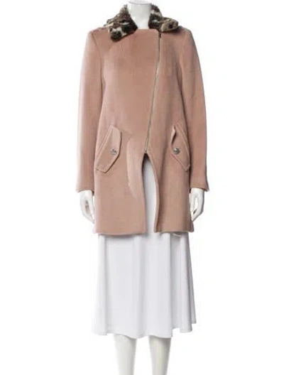 Pre-owned Rebecca Taylor Wool Coat In Neutral