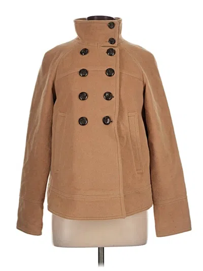 Pre-owned Rebecca Taylor Wool Coat In Tan