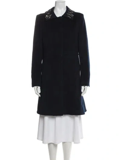 Pre-owned Rebecca Taylor Wool Coat W/ Tags In Blue