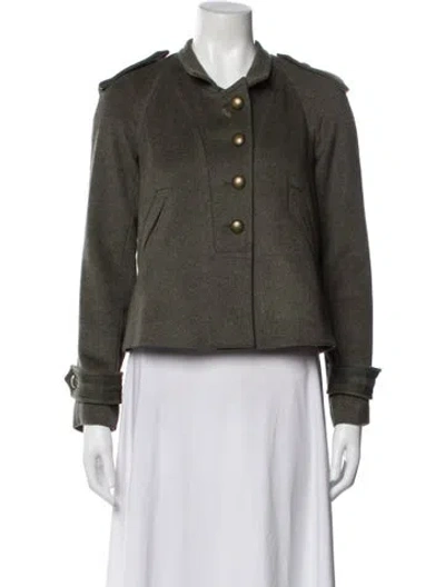 Pre-owned Rebecca Taylor Wool Evening Jacket In Green