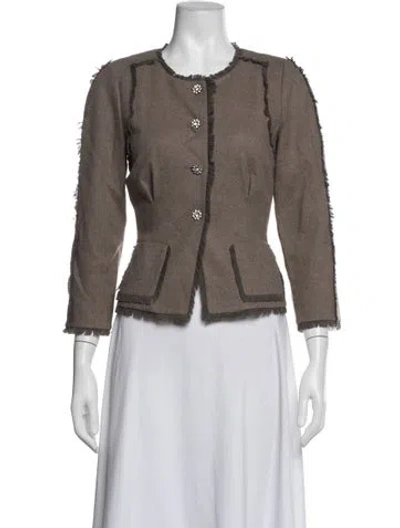 Pre-owned Rebecca Taylor Wool Jacket In Brown