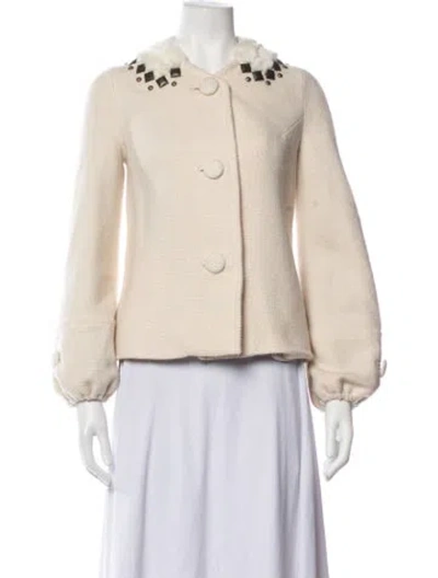 Pre-owned Rebecca Taylor Wool Jacket In Neutrals