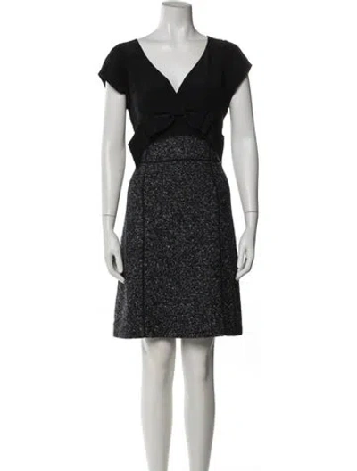 Pre-owned Rebecca Taylor Wool Mini Dress In Blue