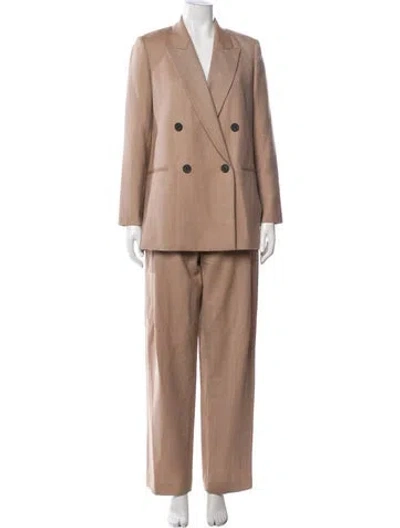 Pre-owned Rebecca Taylor Wool Pantsuit In Neutrals