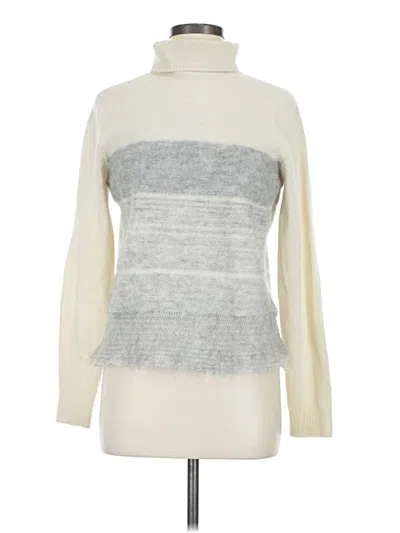 Pre-owned Rebecca Taylor Wool Pullover Sweater In White