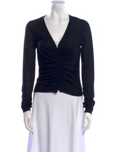 Pre-owned Rebecca Taylor Wool V-neck Sweater In Multi