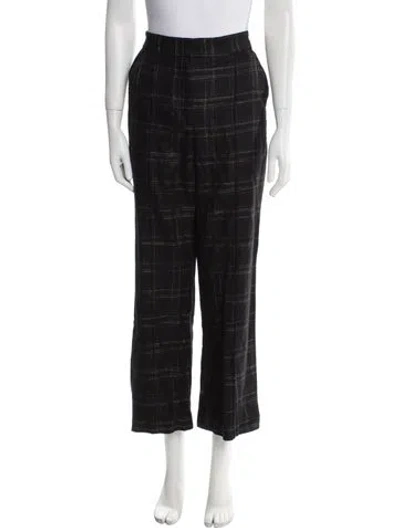 Pre-owned Rebecca Taylor Wool Wide Leg Pants In Black