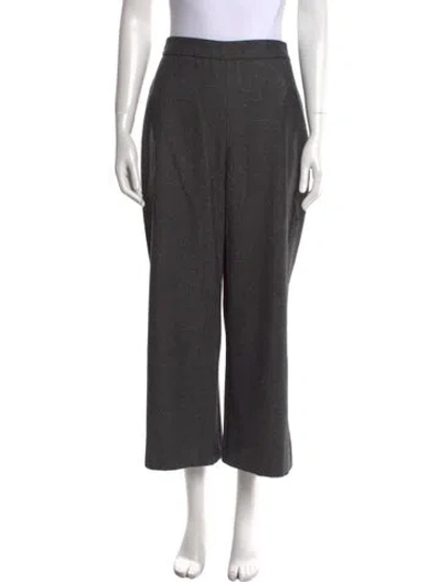Pre-owned Rebecca Taylor Wool Wide Leg Pants In Gray