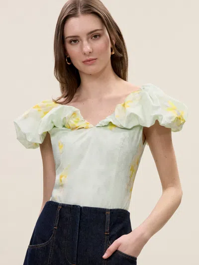 REBECCA TAYLOR YARA POPLIN TOP