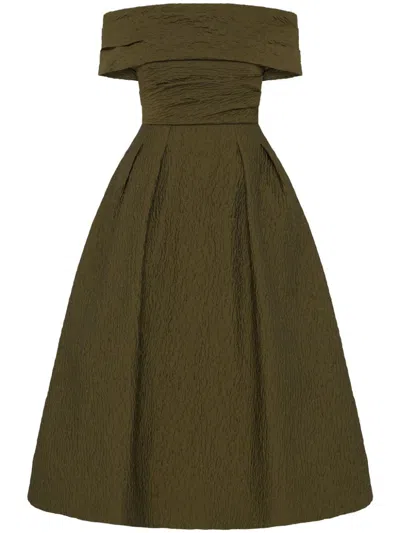 Rebecca Vallance Adalyn Midi Dress In Green