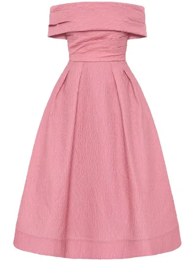 Rebecca Vallance Adalyn Midi Dress In Pink