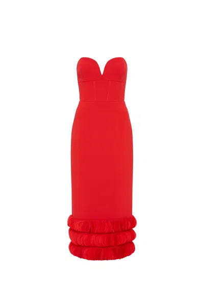 strapless open back dress Cute Strapless Backless Red Homecoming Short Prom, Backless Red Formal —  Bridelily