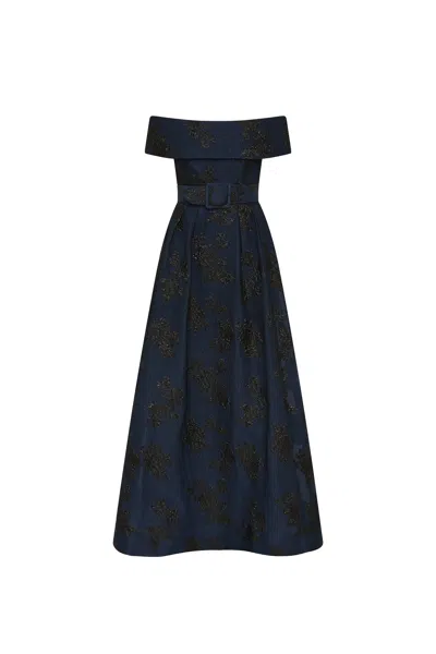 Rebecca Vallance Afina Maxi Dress In Blue