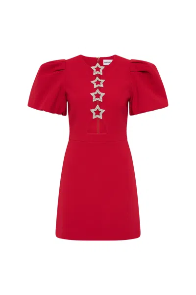 Rebecca Vallance Akari Mini Dress In Red