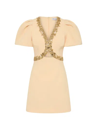 Rebecca Vallance Alexandrite Mini Dress In Neutral