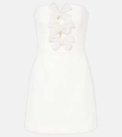 Rebecca Vallance Recut Embellished Bustier Dress In White