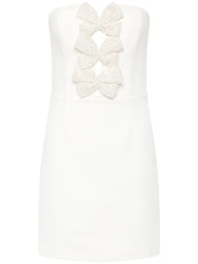 Rebecca Vallance Alicia Strapless Mini Dress In White