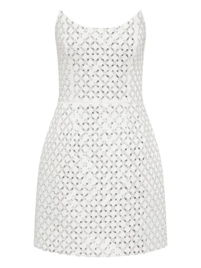 Rebecca Vallance Alix Mini Dress In White