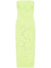 Rebecca Vallance Amalia Floral-lace Midi Dress In 绿色