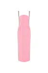 Rebecca Vallance Amaro Midi Embellished Dress In Pink