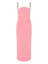 Rebecca Vallance Amaro Midi Embellished Dress In Pink
