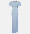 Rebecca Vallance Amery Embellished Puff-sleeve Gown