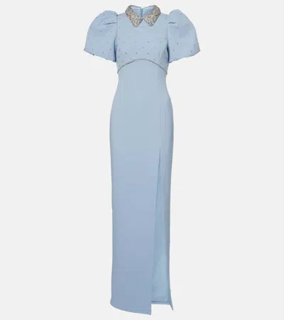 Rebecca Vallance Amery Embellished Puff-sleeve Gown