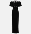 Rebecca Vallance Amery Embellished Puff-sleeve Gown