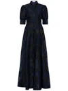 Rebecca Vallance Antoinette Abendkleid Mit Jacquardmuster In Blue