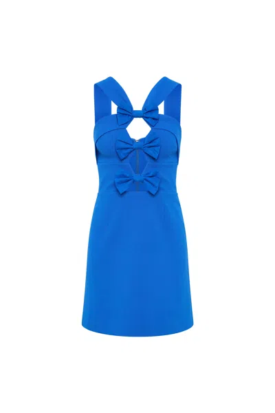Rebecca Vallance Antonella Mini Dress In Blue