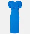 Rebecca Vallance Antonella Taffeta Midi Dress In Blue