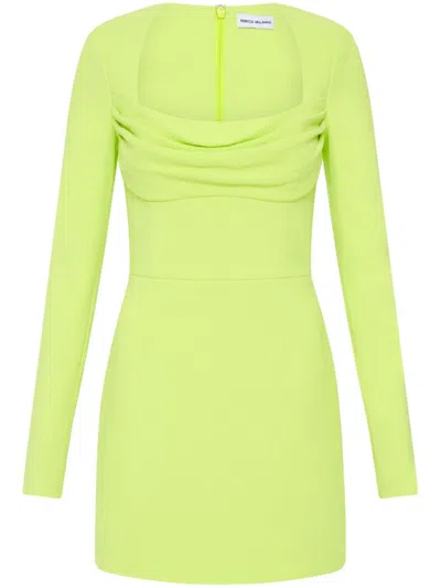 Rebecca Vallance Aria Draped-detail Mini Dress In Green