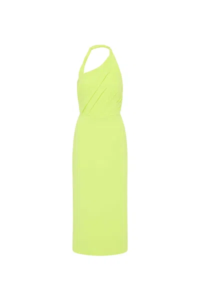 Rebecca Vallance Aria Halter Midi Dress