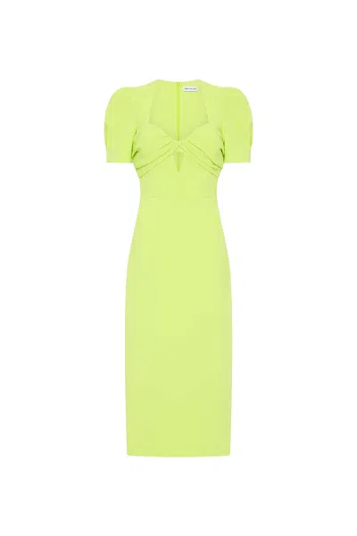 Rebecca Vallance Aria Short Sleeve Midi Dress In Green