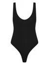Rebecca Vallance Arial Ribbed Scoop-neck Bodysuit In Black