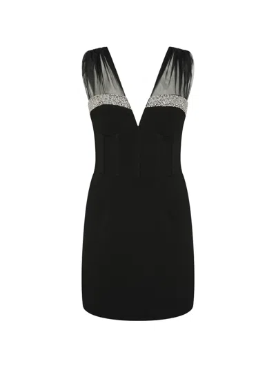 Rebecca Vallance Astros Beaded Mini Dress In Black