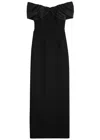 Rebecca Vallance Athena Off-the-shoulder Gown In Black