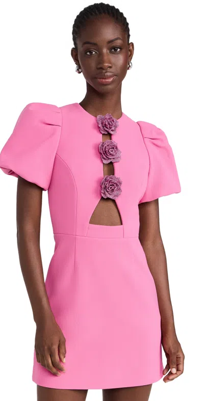 Rebecca Vallance Aubree Flower Mini Dress Rose