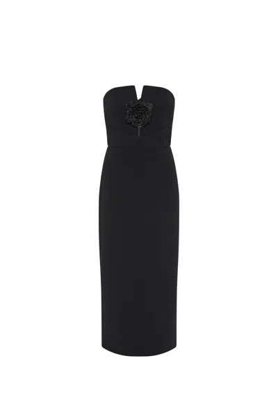 Rebecca Vallance Aubree Strapless Midi Dress