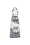 Rebecca Vallance Aurerlia Halter Midi Dress