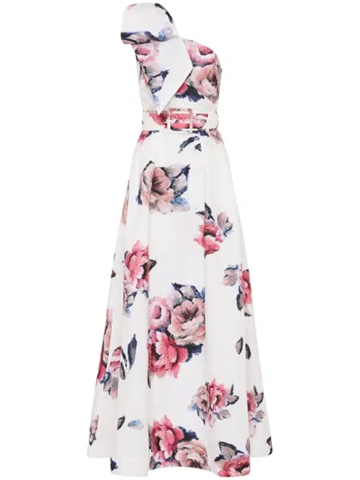 Rebecca Vallance Bridal Aveline Floral Taffeta Gown In Multicoloured