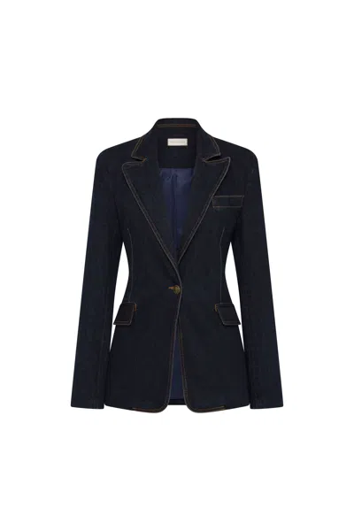 Rebecca Vallance Aviator Blazer In Blue