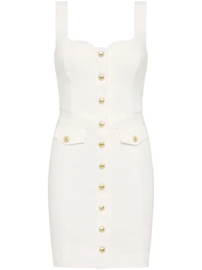 Rebecca Vallance Aviator Mini Dress In White