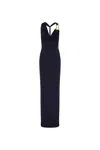 Rebecca Vallance Ayesha Halter Maxi Dress In Black
