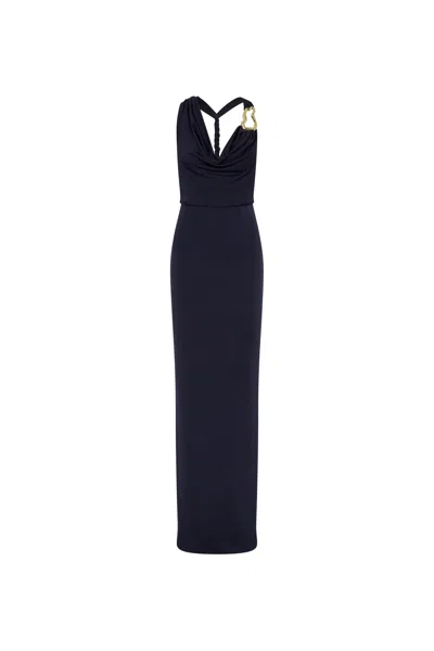 Rebecca Vallance Ayesha Halter Maxi Dress In Black