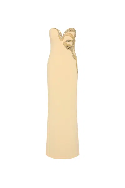 Rebecca Vallance Aylin Gown In Neutral