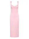 Rebecca Vallance Aymee Midikleid Mit Herzausschnitt In Pink