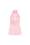 Rebecca Vallance Neckholder-bluse Mit Schleifendetail In Multi